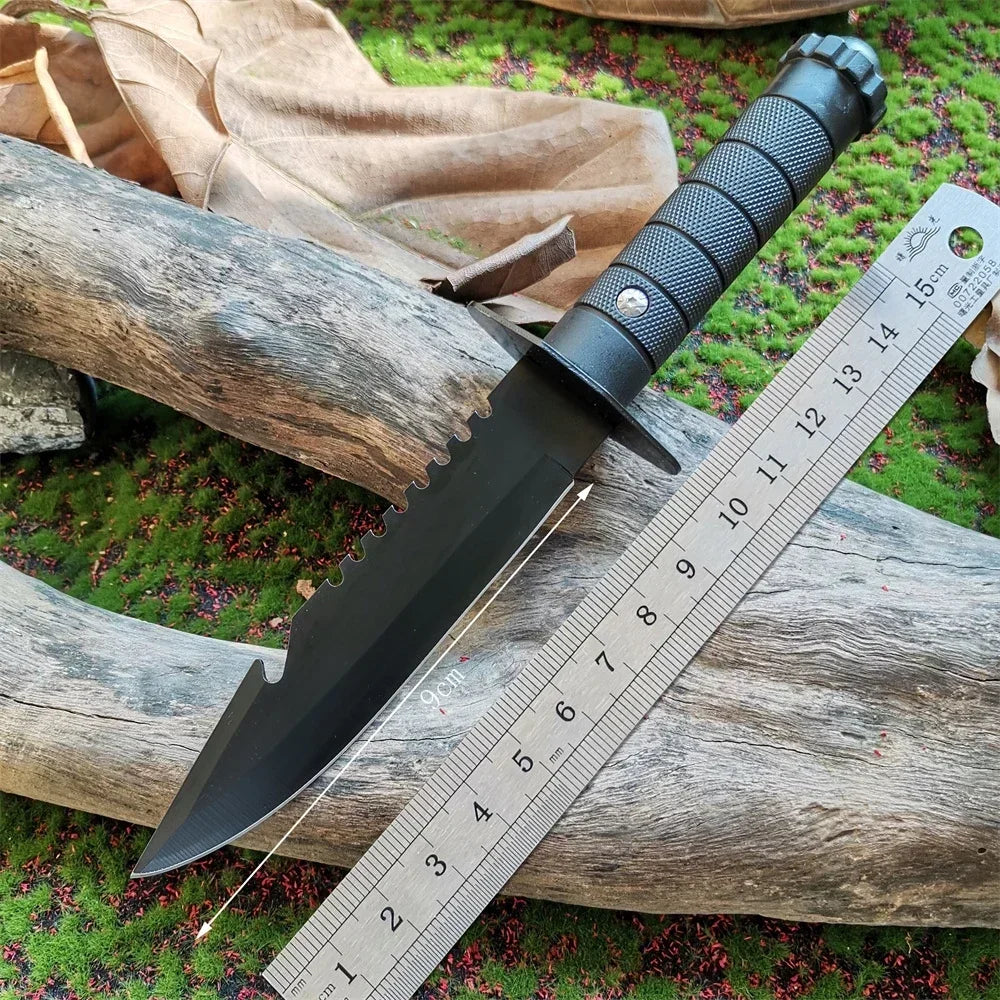 DulSurvival-Couteau droit d'extérieur, outil d'autodéfense, chasse, camping, partenaires Bushcraft, couteau à lame