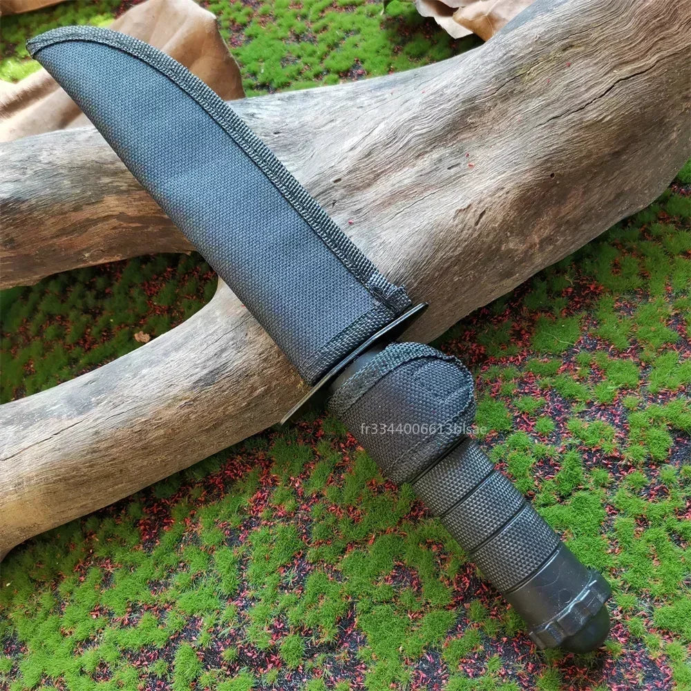 DulSurvival-Couteau droit d'extérieur, outil d'autodéfense, chasse, camping, partenaires Bushcraft, couteau à lame