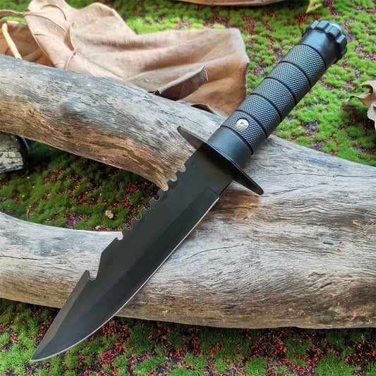 DulSurvival-Couteau droit d'extérieur, outil d'autodéfense, chasse, camping, partenaires Bushcraft, couteau à lame